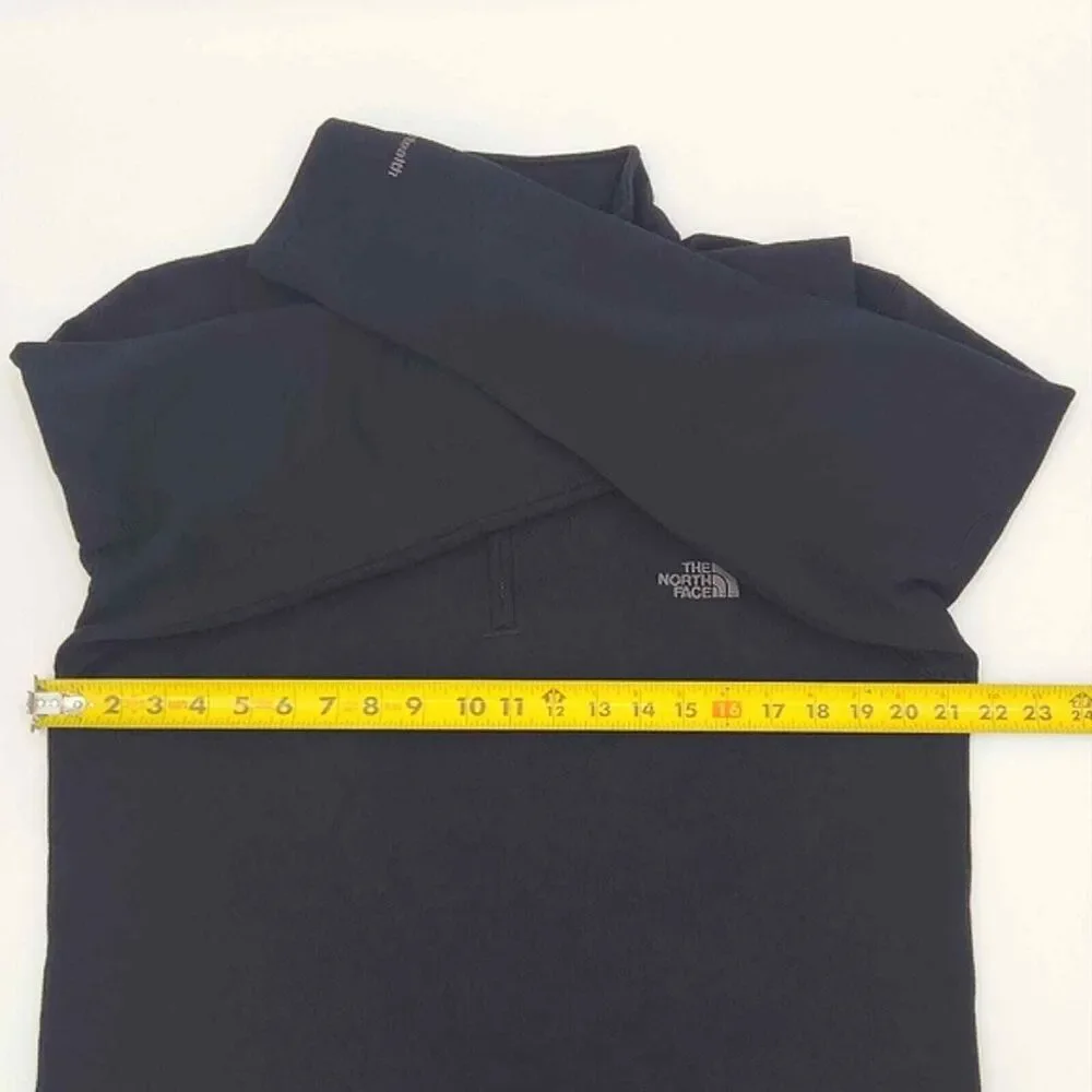 The North Face TKA Stealth Quarter Zip Pullover Shirt Mens Size Medium Black